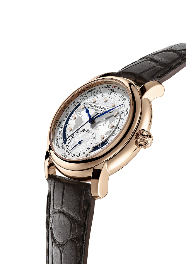 Часы Frederique Constant Worldtimer Manufacture FC-718WM4H4 — механические, сталь металл