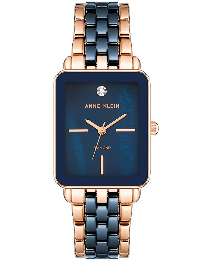 Часы Anne Klein Diamond Dial 3668NVRG — женские, синий