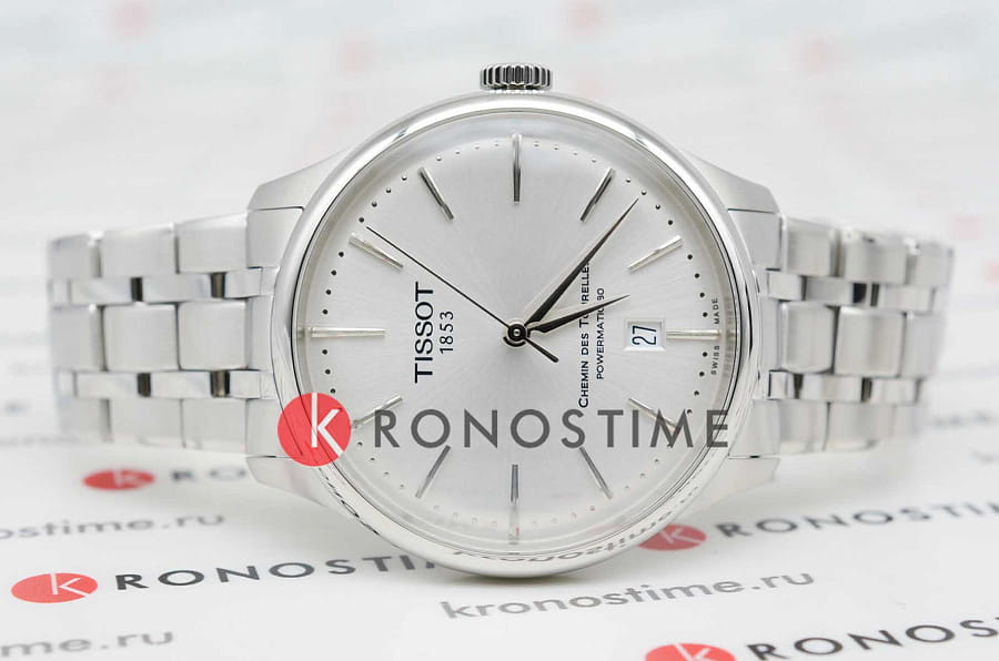 Часы Tissot Chemin des Tourelles Powermatic 80 T139.807.11.031.00 — механические, сталь металл