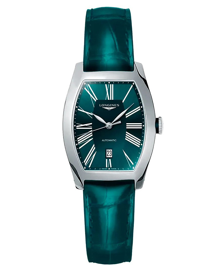 Часы Longines Evidenza L2.142.4.60.2 — женские, зеленый
