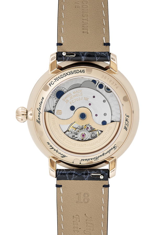 Часы Frederique Constant Slimline Moonphase Manufacture FC-702VD3SD4 — сталь металл, Швейцария