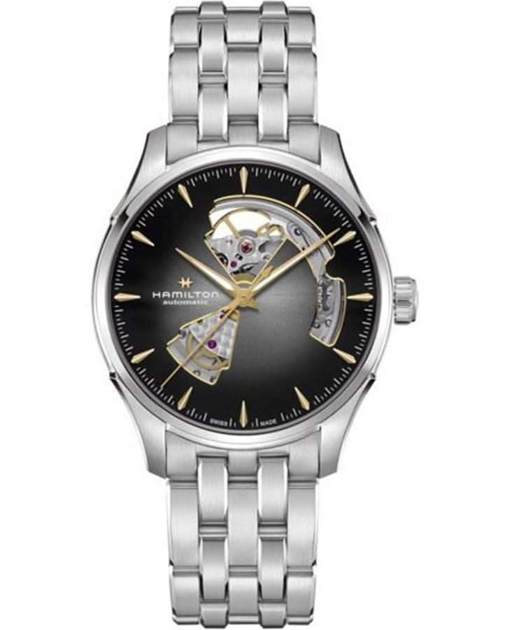 Часы Hamilton Jazzmaster Open Heart Auto H32675181 — мужские, черный