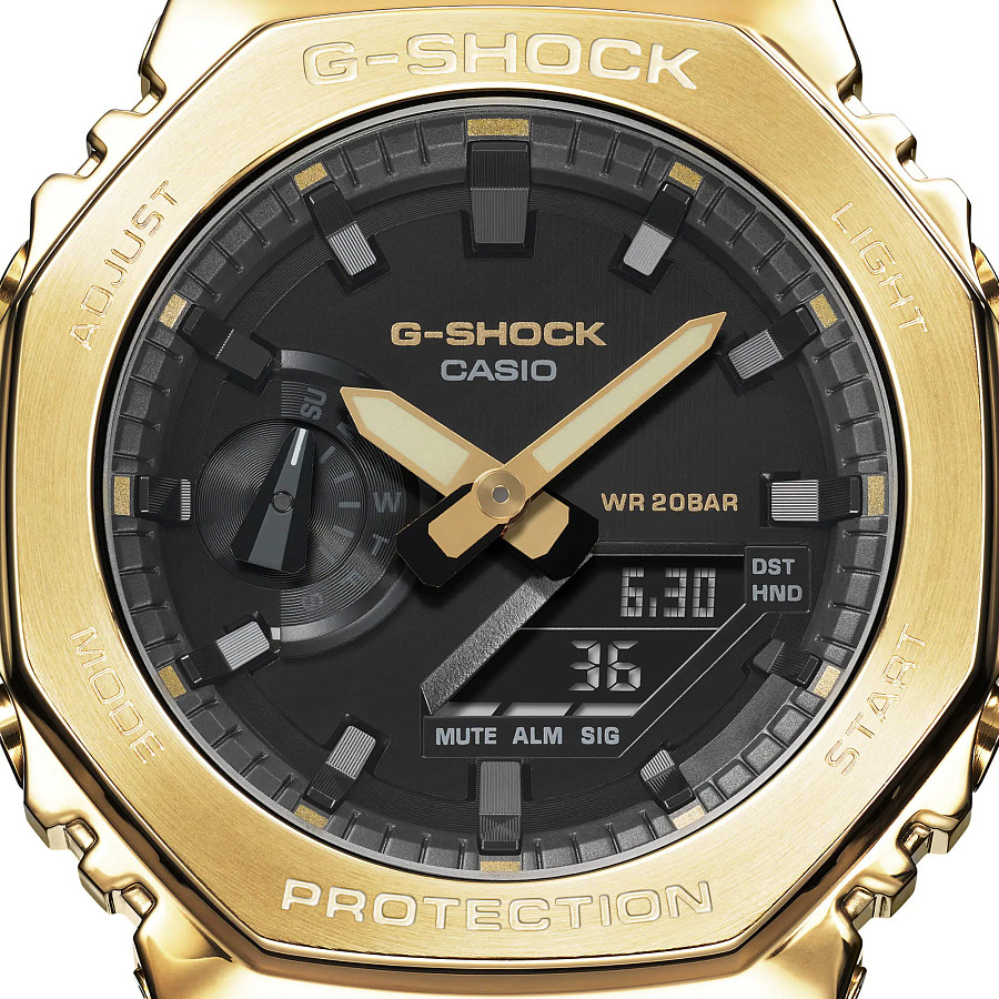 Часы Casio G-Shock GM-2100G-1A9DR (GM-2100G-1A9) — мужские, черный