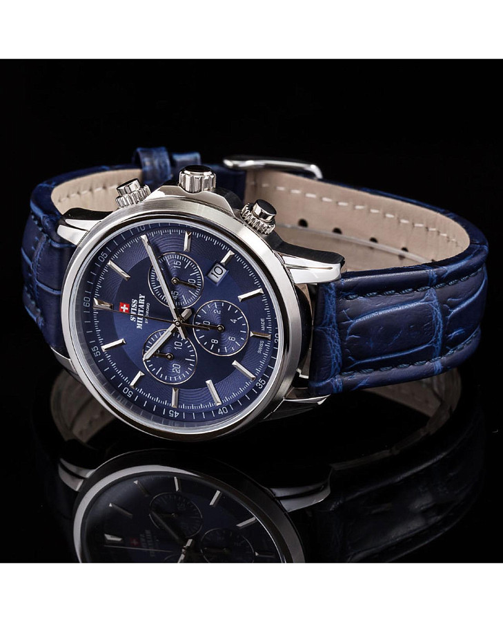 Часы Swiss Military by Chrono SM34052.13 — кварцевые, сталь металл