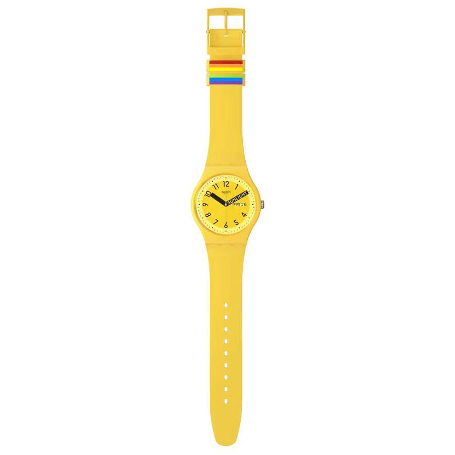 Часы Swatch New Gent Biosourced SO29J702 — кварцевые, пластик