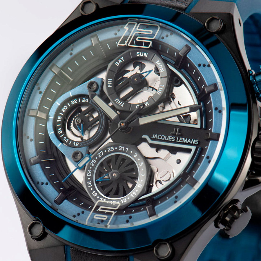 Часы Jacques Lemans Sport 1-2150B — кожаный, мужские