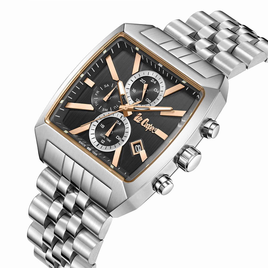 Часы Lee Cooper LC08139.360 — кварцевые, металл сталь