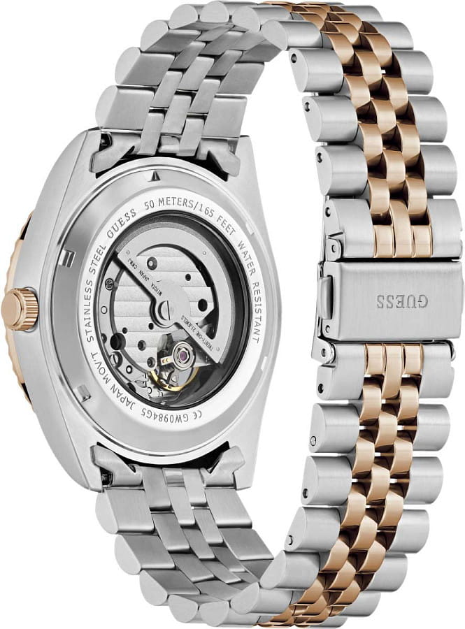 Часы Guess Dress Connoisseur Automatic GW0984G5 — мужские, нержавеющая сталь с ip-покрытием
