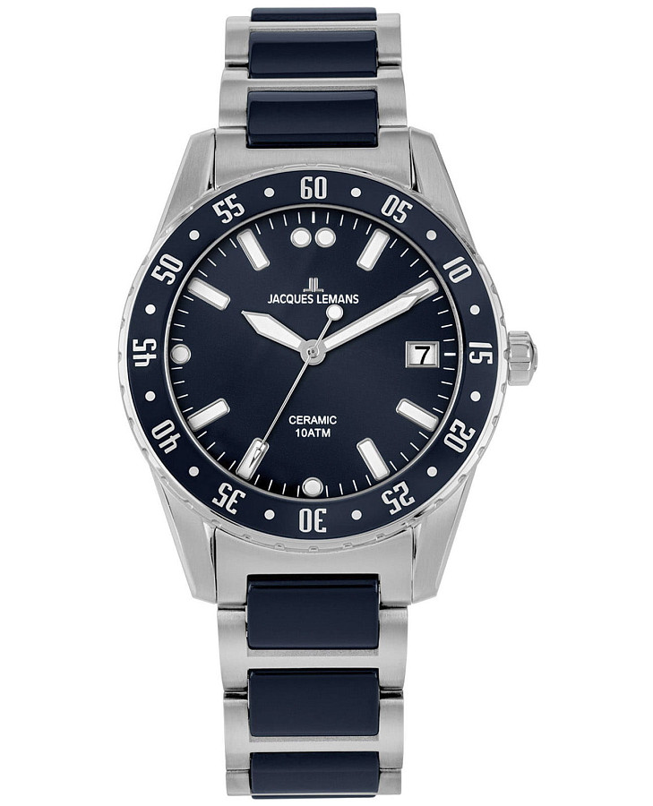 Часы Jacques Lemans High Tech Ceramic 42-12B — женские, синий