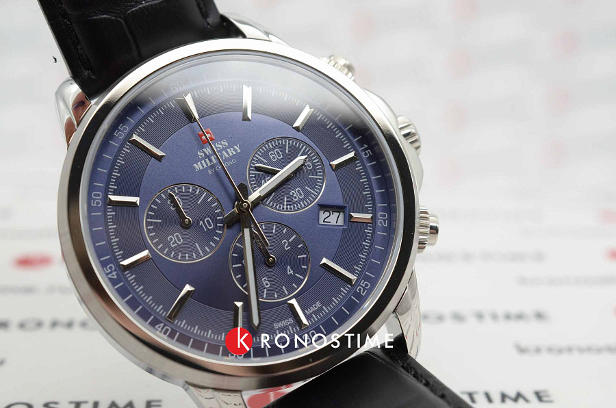 Часы Swiss Military by Chrono SM34052.11 — мужские, кожаный