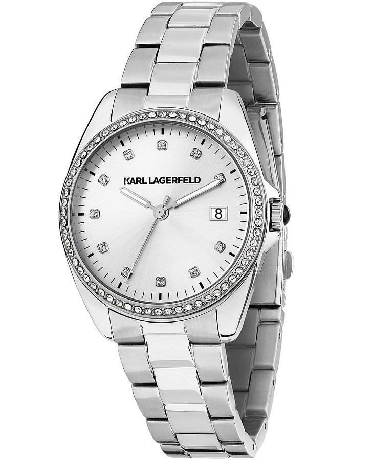 Часы Karl Lagerfeld Round Essentials R0553101510 — женские, серебристый