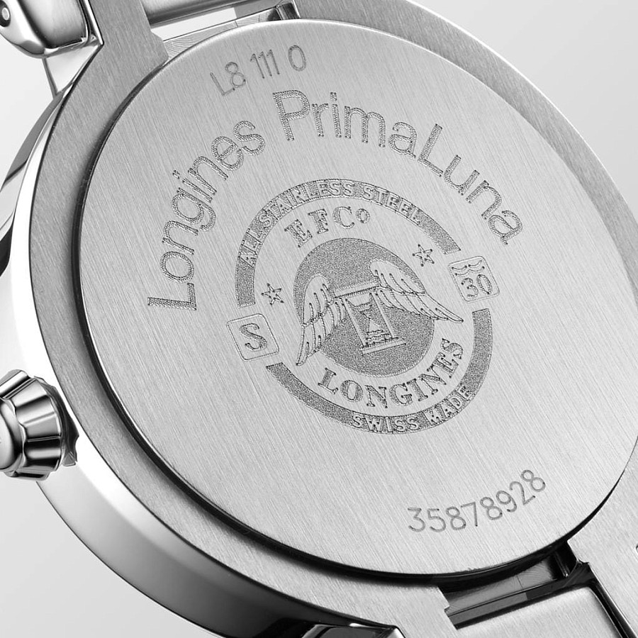 Часы Longines PrimaLuna L8.111.0.87.6 — перламутровый, металл сталь