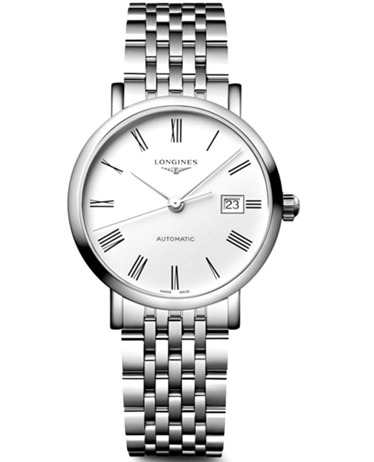 Часы Longines Elegance Elegant Collection L4.310.4.18.6 — женские, белый