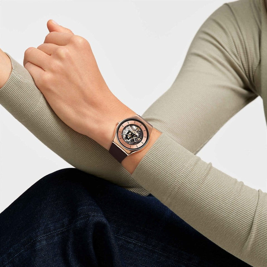 Часы Swatch Skin Irony 42 Lacquered SS07G107 — силикон, женские