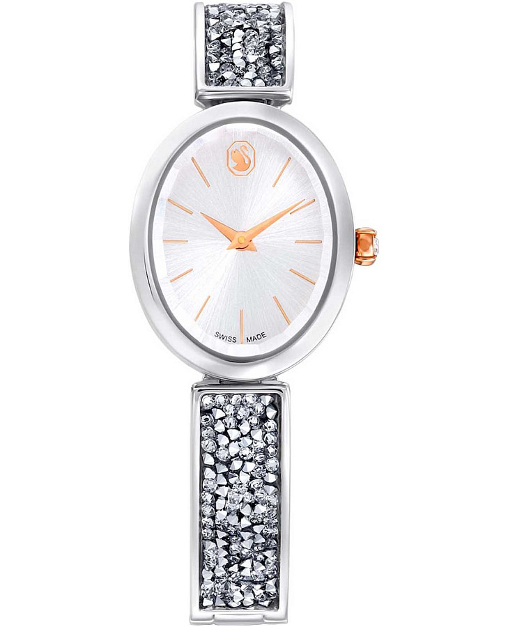 Часы Swarovski Crystal Rock Oval 5656878 — женские, серебристый