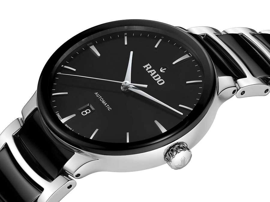 Часы Rado Centrix Automatic R30018152 — черный, сталь металл