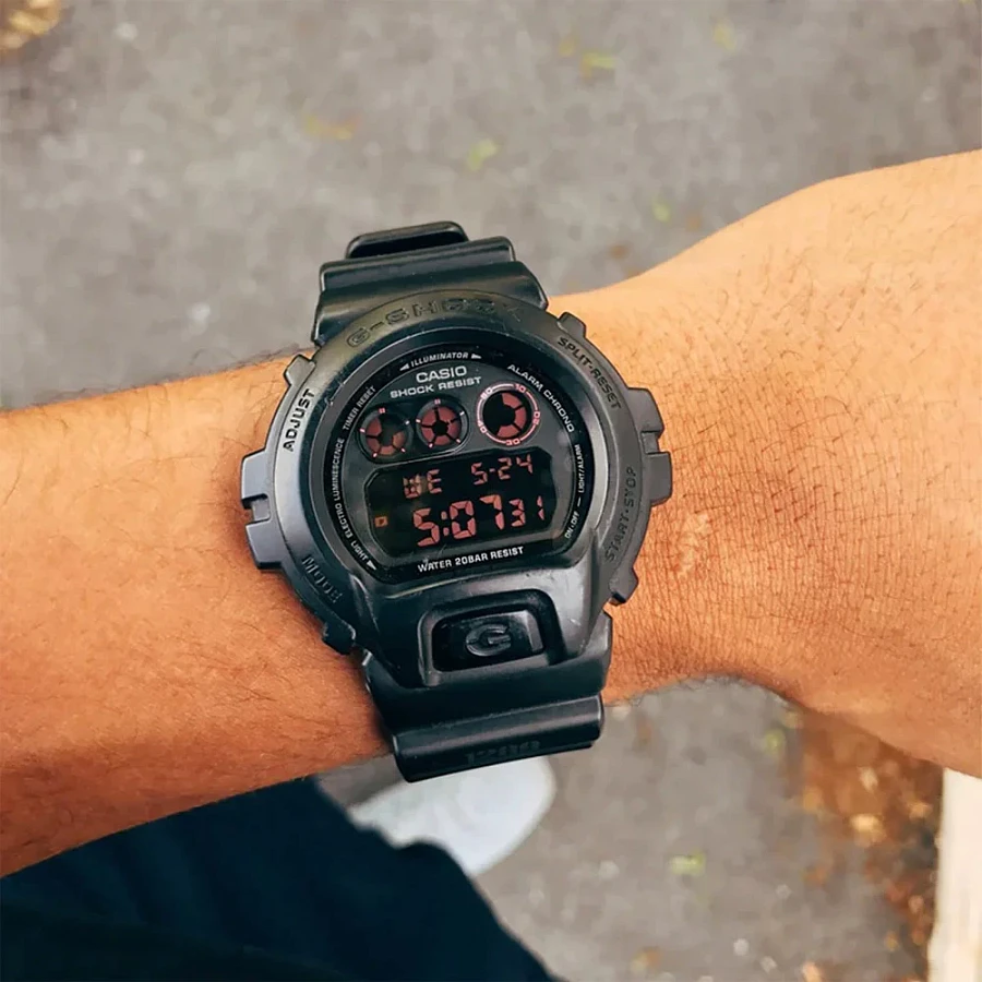 Часы Casio G-Shock DW-6900MS-1 — пластик, мужские