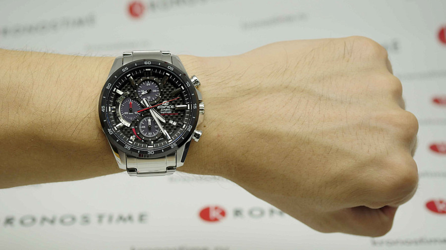 Часы Casio Edifice EFS-S540DB-1A — мужские, кварцевые