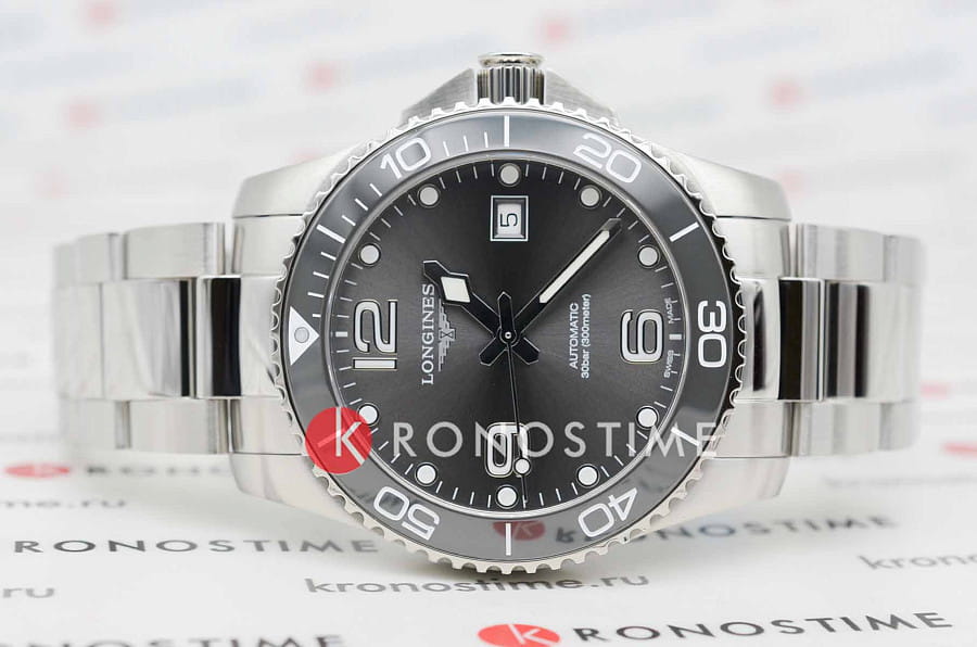 Часы Longines HydroConquest L3.781.4.76.6 — механические, металл сталь