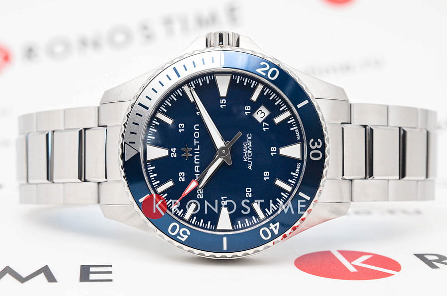 Часы Hamilton Khaki Navy Scuba Auto H82345141 — механические, сталь металл