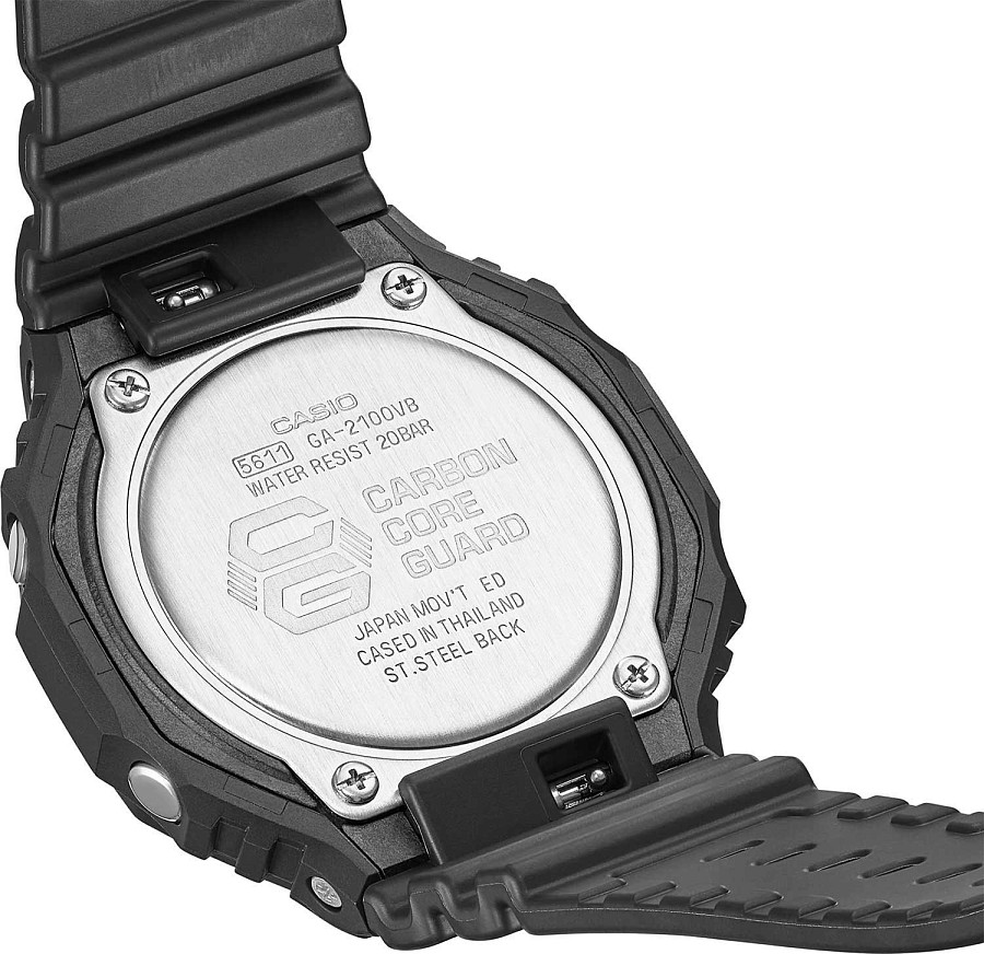 Часы Casio G-Shock Virtual Blue GA-2100VB-1ADR (GA-2100VB-1A) — пластик, Япония
