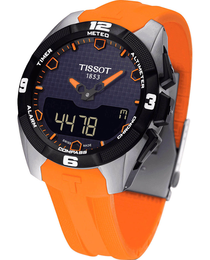 Часы Tissot T-Touch Expert Solar T091.420.47.051.01 — кварцевые, металл титан