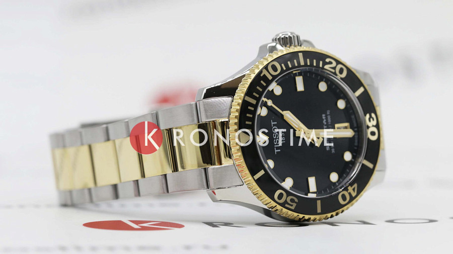 Часы Tissot Seastar 1000 36mm T120.210.22.051.00 — Швейцария, кварцевые