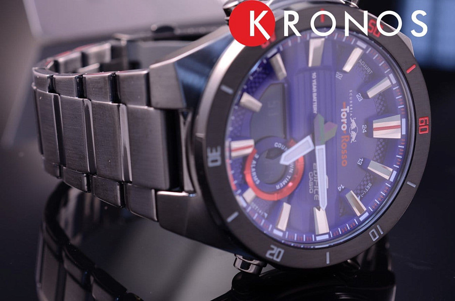 Часы Casio Edifice ERA-110TR-2A — кварцевые, металл сталь