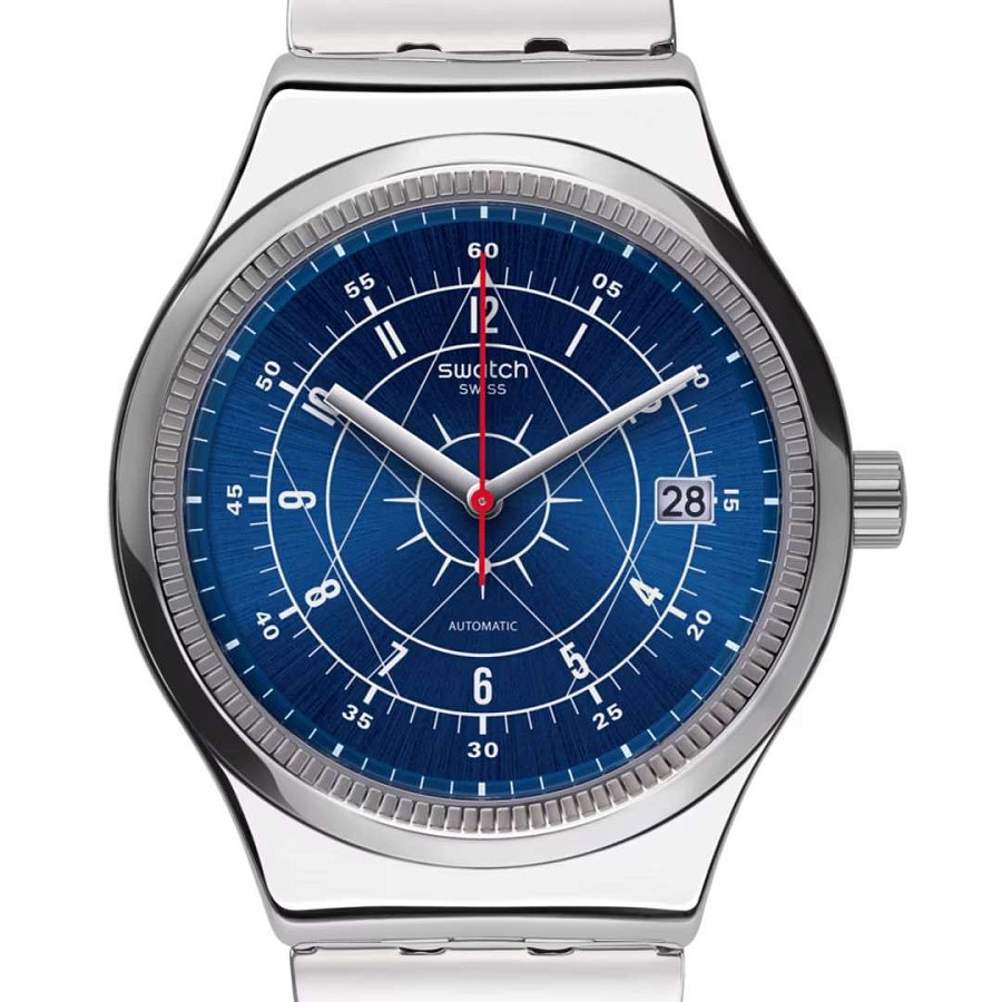 Часы Swatch Irony Sistem51 YIS401G — механические, металл сталь