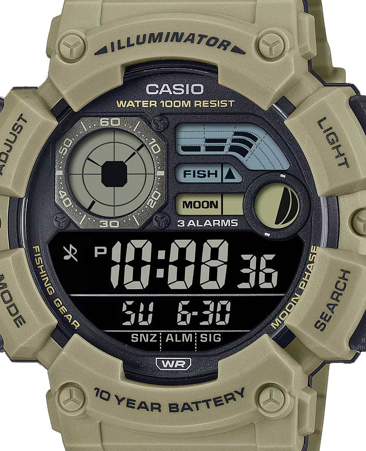 Часы Casio Collection WS-1500H-5BV — кварцевые, пластик