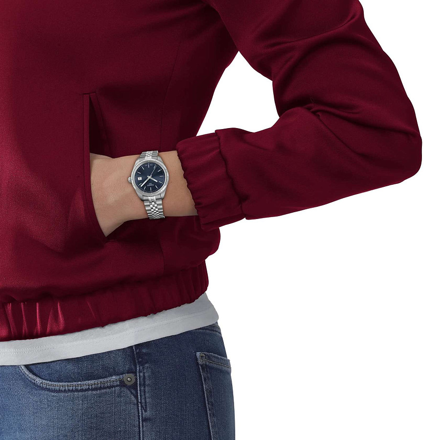 Часы Tissot Ballade 34mm T156.210.11.041.00 — женские, серебристый