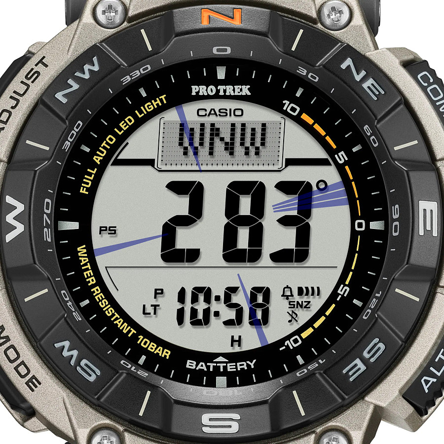 Часы Casio Pro Trek PRG-340T-7ER — мужские, серый