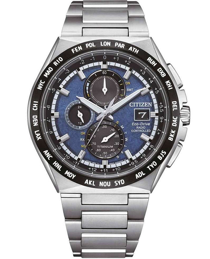 Часы Citizen Eco-Drive AT8238-84L — мужские, синий