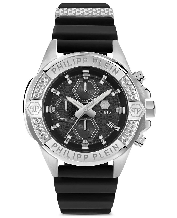 Часы Philipp Plein The $kull Chrono PWWFA0125 — мужские, черный