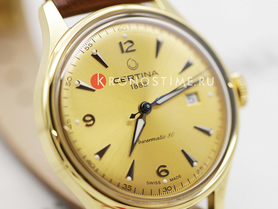 Часы Certina Heritage DS Powermatic 80 C038.407.36.367.00 — механические, Швейцария, мужские