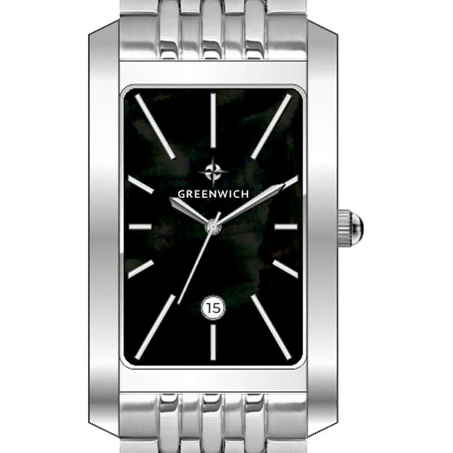 Часы Greenwich Vesta GW 511.10.11 — кварцевые, металл сталь