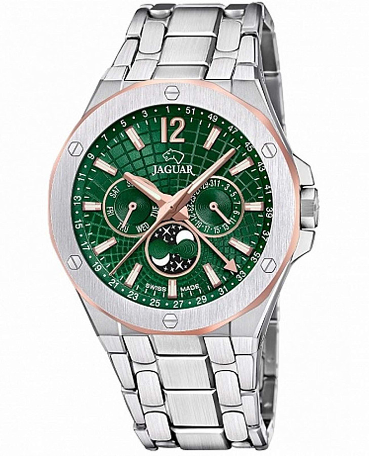 Часы Jaguar Moonphase J1039/3 — мужские, зеленый