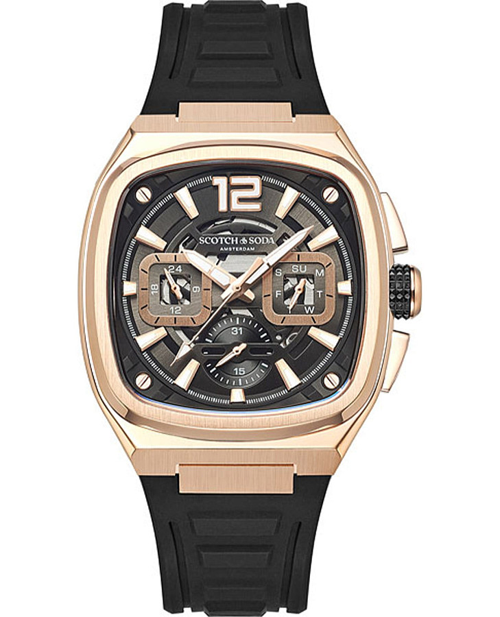 Часы Scotch&Soda SSM.110A — мужские, черный