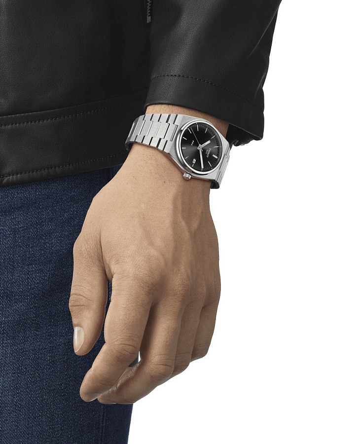 Часы Tissot PRX T137.410.11.051.00 — черный, сталь металл