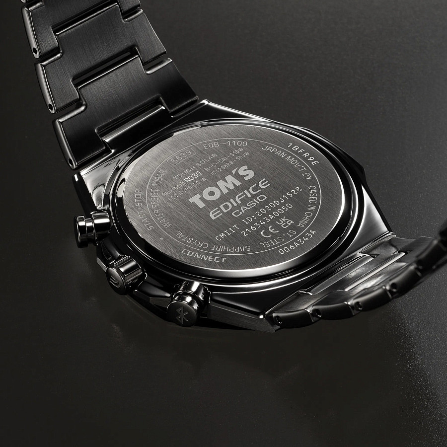 Часы Casio Edifice EQB-1100TMS-1A — мужские, нержавеющая сталь