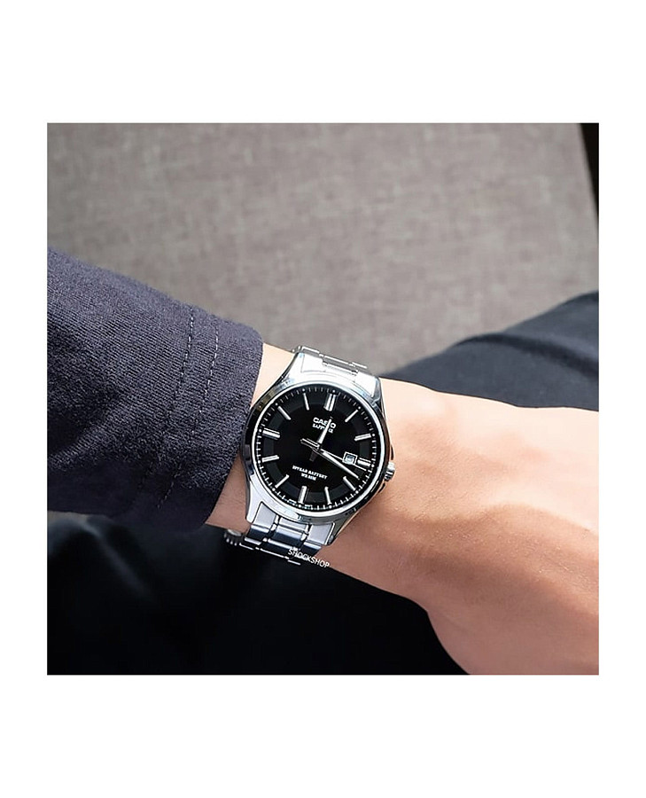 Часы Casio Collection MTS-100D-1A — кварцевые, сталь металл