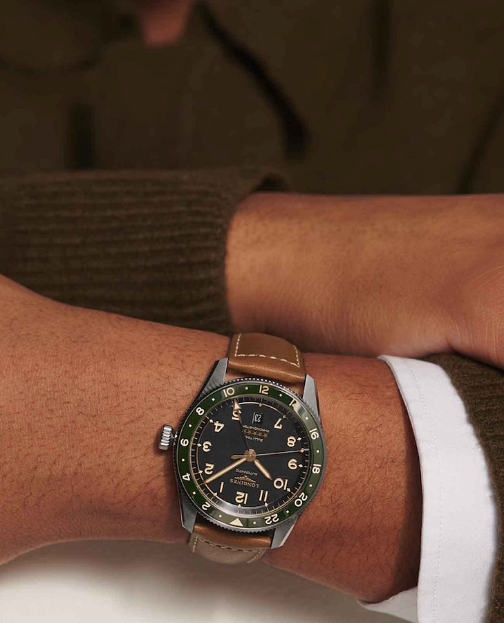 Часы Longines Spirit L3.812.4.63.2 — кожаный, мужские