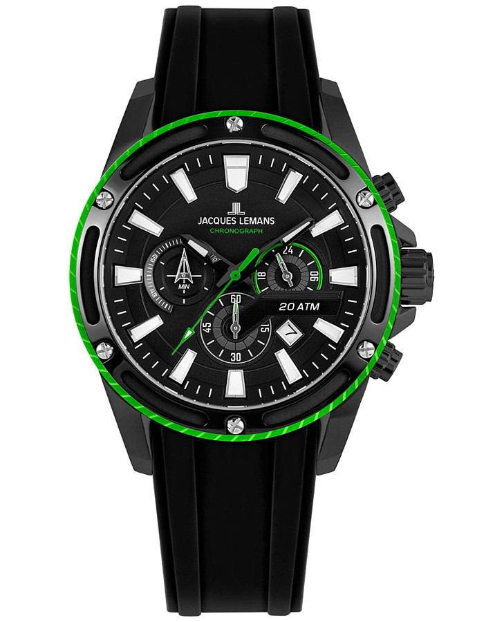 Часы Jacques Lemans Liverpool 1-2141C — мужские, черный