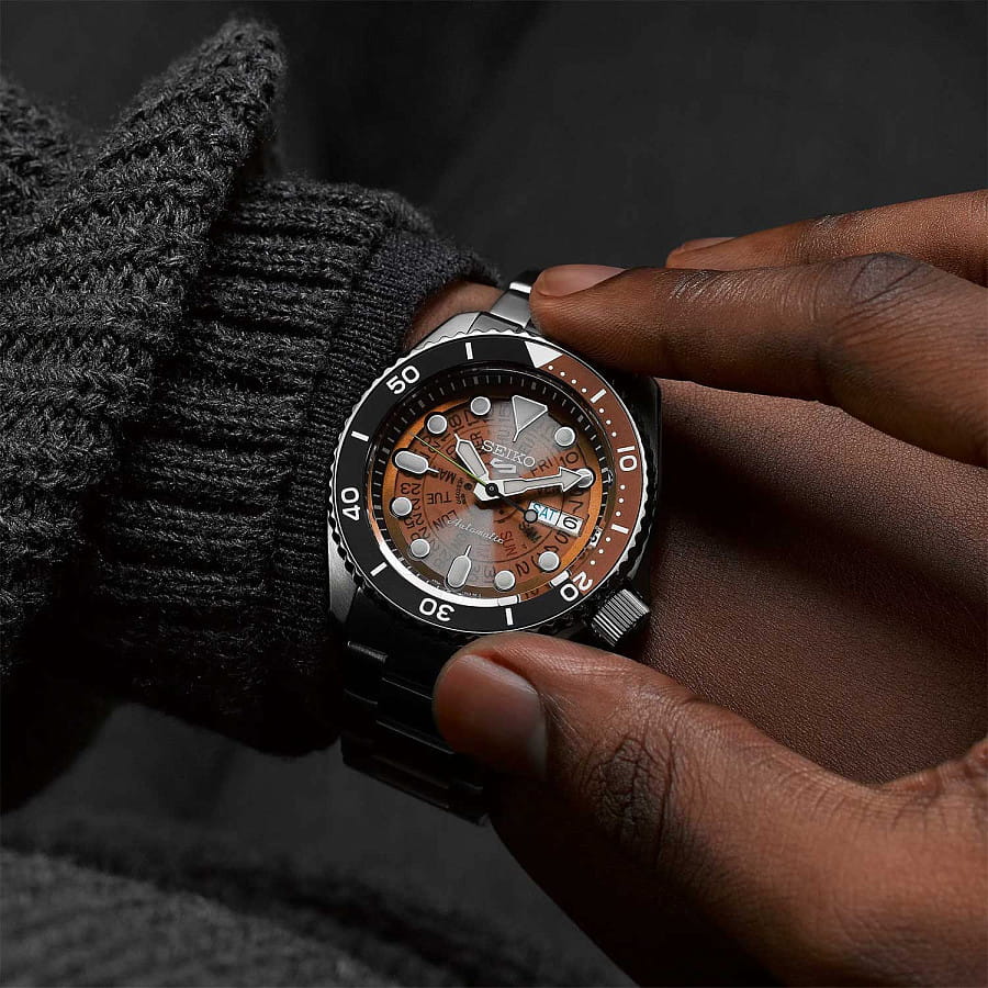 Часы Seiko 5 Sports SRPJ47K1 — сталь металл, Япония