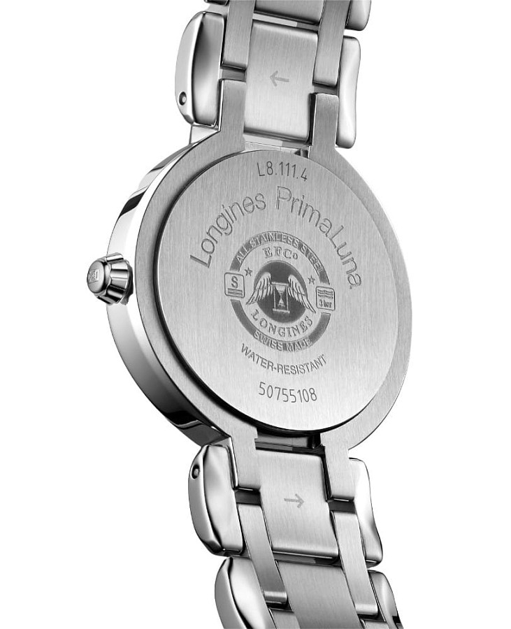 Часы Longines PrimaLuna L8.111.4.87.6 — механические, металл сталь