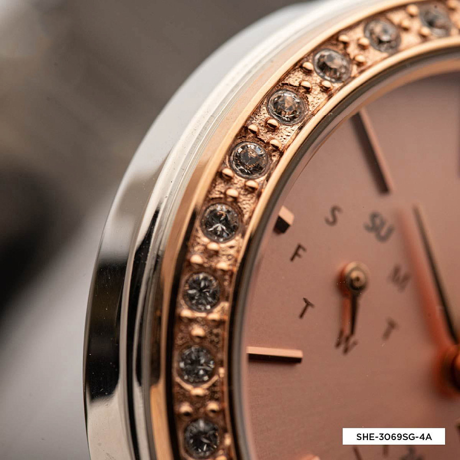 Часы Casio Sheen SHE-3069SG-4AUDF — Япония, кварцевые