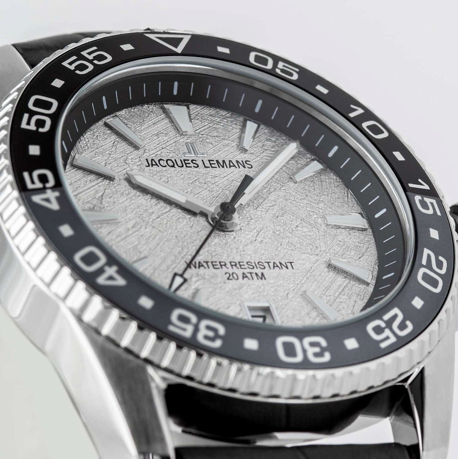 Часы Jacques Lemans Liverpool Diver 1-2205E — кварцевые, металл сталь