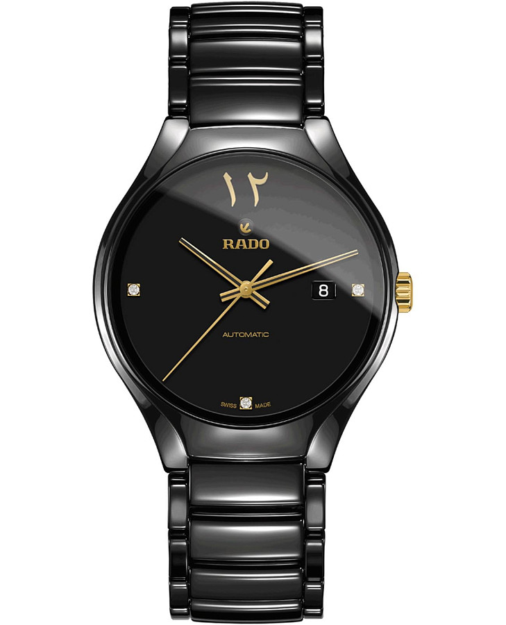 Часы Rado True Automatic Diamonds R27056752 — мужские, черный