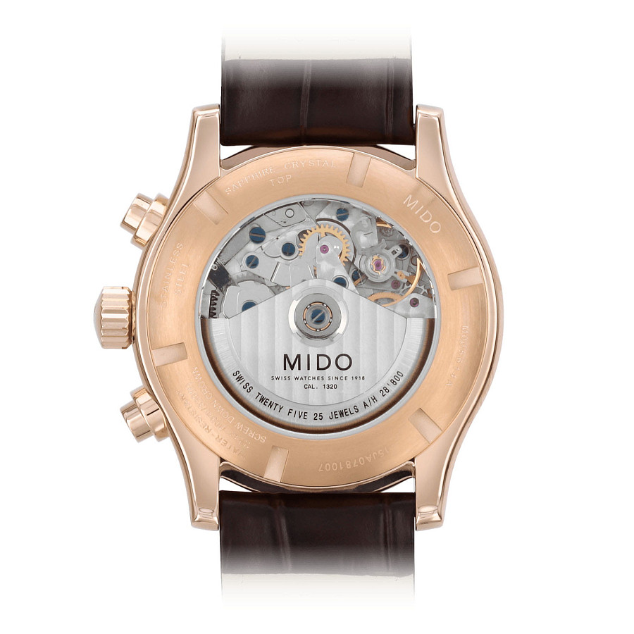 Часы Mido Multifort Chronograph M005.614.36.031.00 — механические, металл сталь