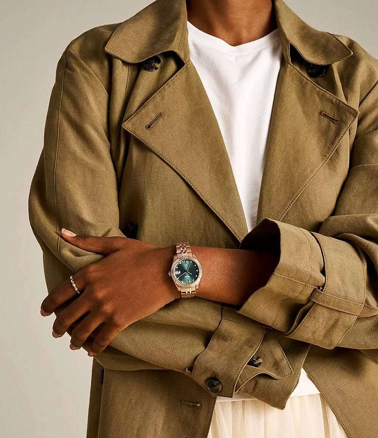 Часы Fossil Scarlette ES5369 — кварцевые, сталь металл